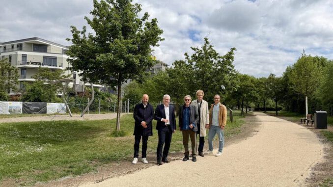 Kastel: Neue Fuß und Radwege verbinden Helling Höfe direkt mit der Rheinpromenade